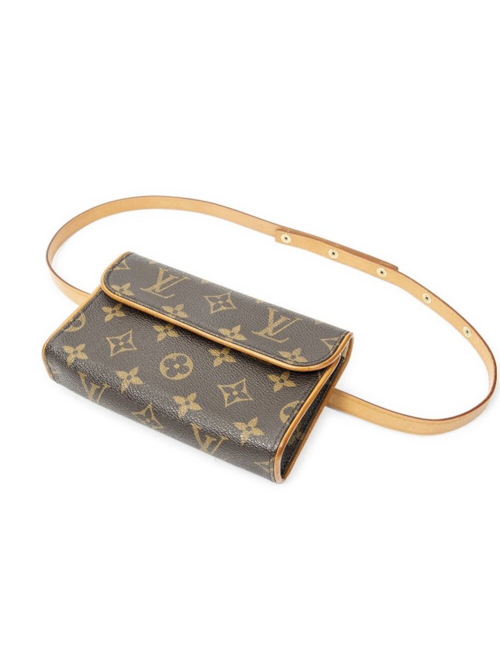 Louis Vuitton Pochette Florentine Brown Monogram Canvas Pouch